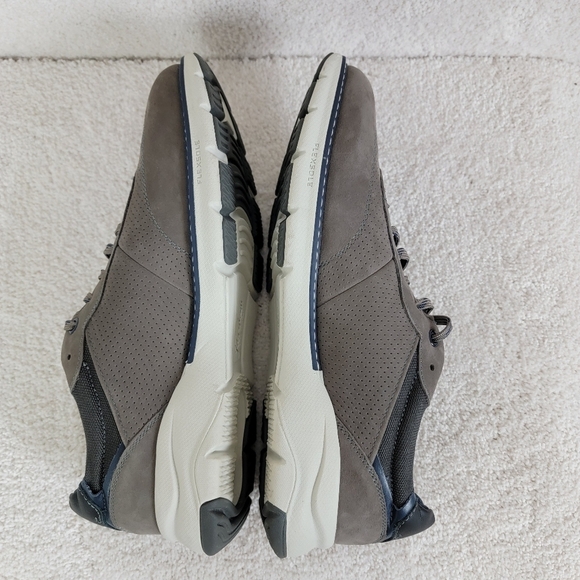 Florsheim Men's Gray Nubuck Frenzi T-Toe Preppy Modern Casual Oxford Sneaker 8M - Picture 9 of 14